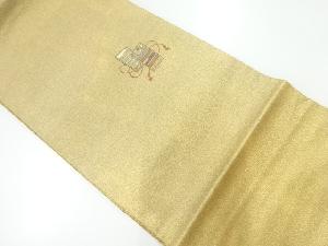 アンティーク　縅模様織出し袋帯（材料）